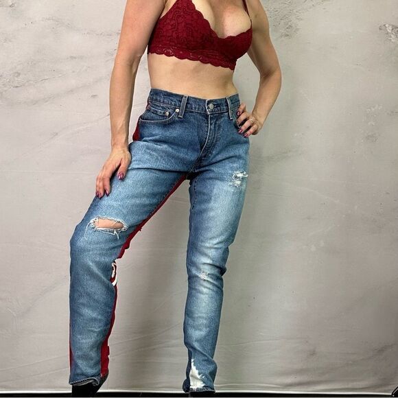 Levi's Denim - Levi’s denim jeans two tone unique jeans
